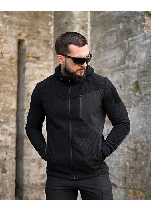 Армійська чоловіча демісезонна флісовка чорна Freedom (361677409)