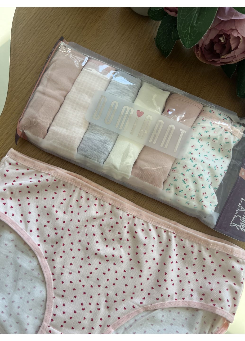 Бокс трусиков-слепов 7 шт в пастельных оттенках с принтами KozaBiat (365267942)