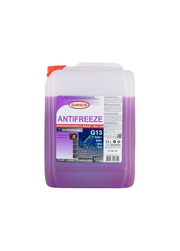 Антифриз EU-Standard G13 -40°C фиолетовый 10л 803450 Samson (369664891)