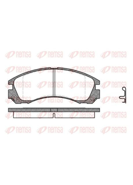 Колодки гальмівні дискові ПЕРЕДН MITSUBISHI L200 2.5TD 4WD,PAJERO 2.5TD,2.8TD,3.0LV6 90-99,PAJERO SPOR 0354.22-ua Remsa (342413977)