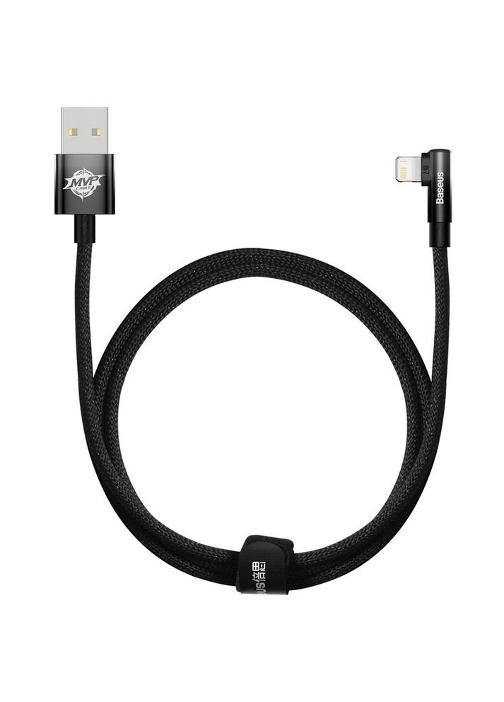 Кабель MVP 2 USB - Lightning (M/M), 2.4A, 1 м Black (CAVP000001) Baseus (336959993)