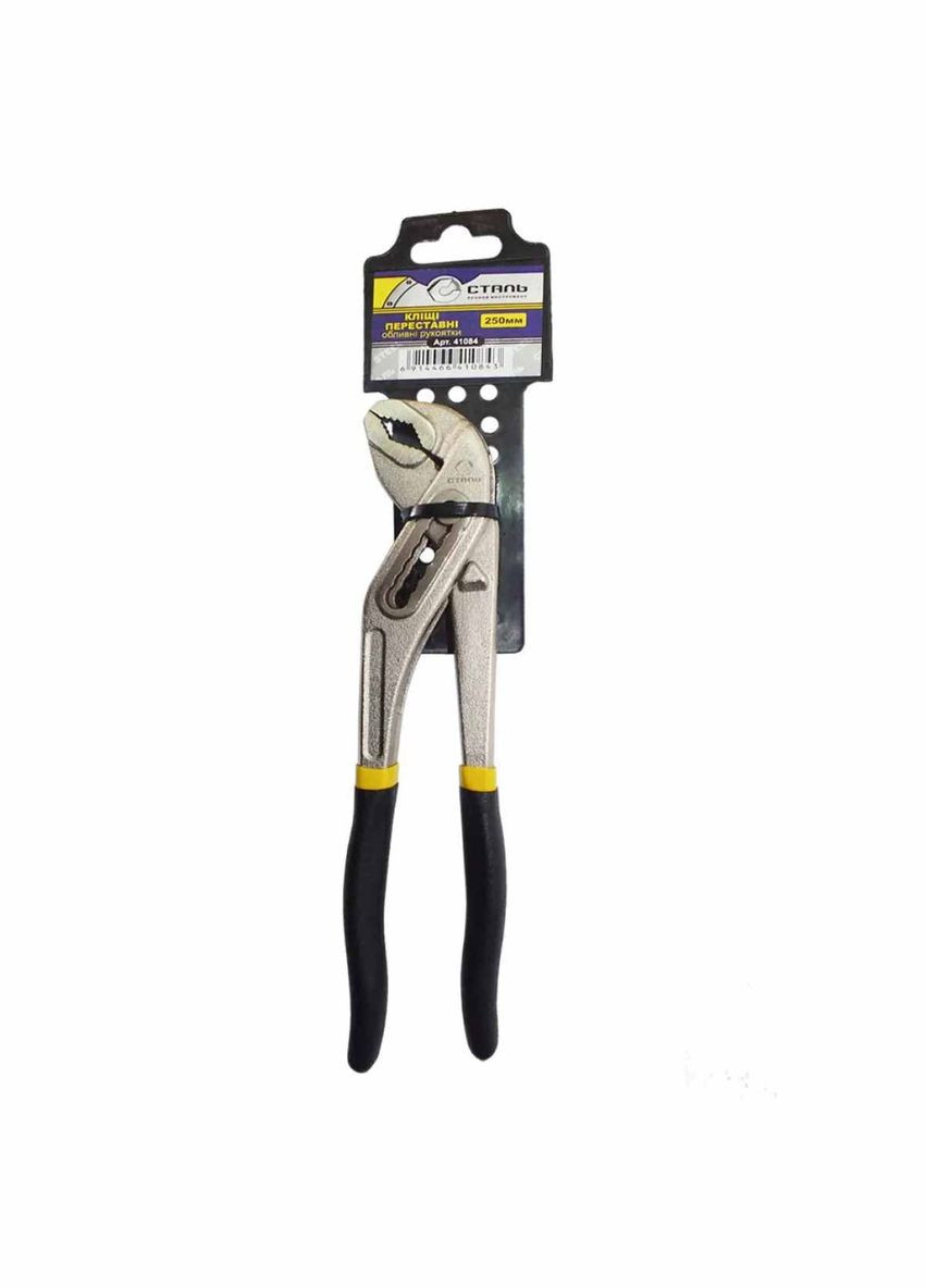 Кліщі переставні 250 мм покриття Нікель 41084 (663990 СТАЛЬ (324798114)