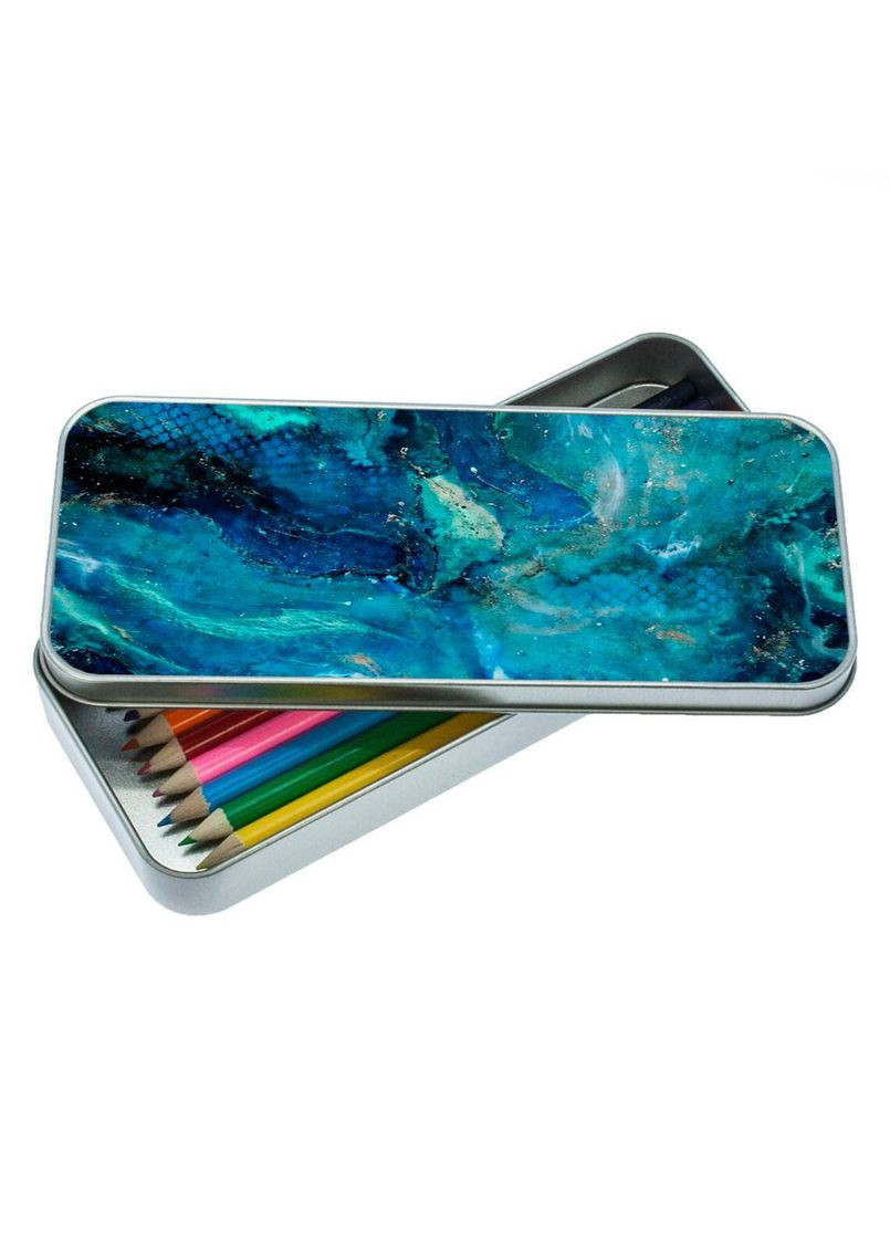 Пенал шкільний для хлопчика та дівчинки металевий girl #01 7*18 см Silver No Brand (309157714)