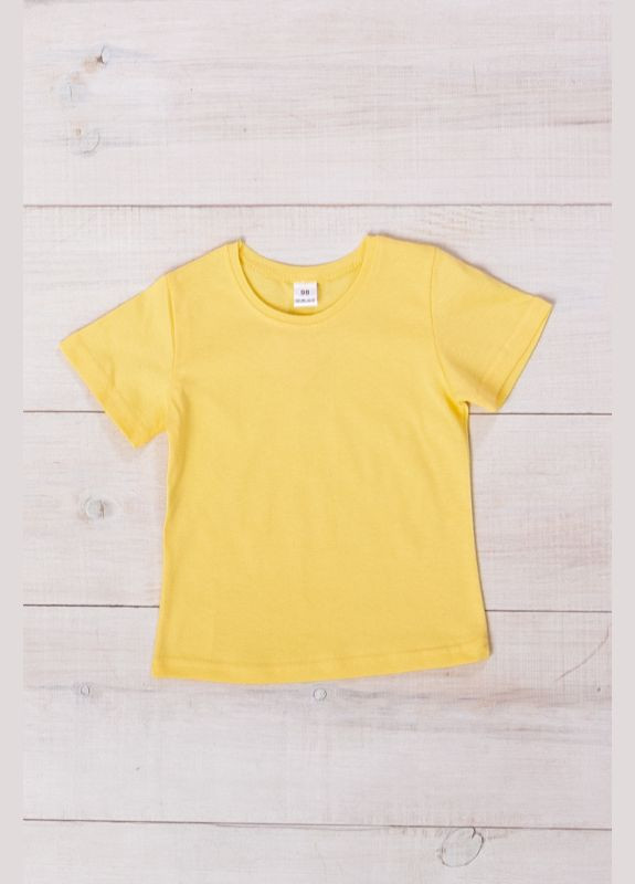 Желтая летняя футболка детская Носи своє