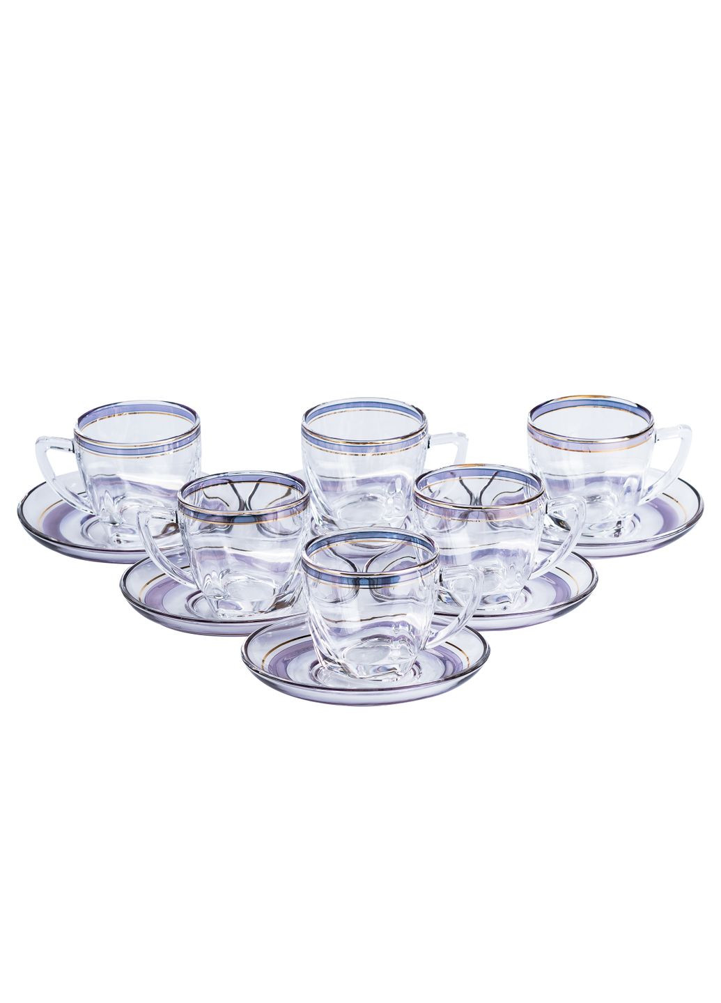 Чайний сервіз на 6 персон скляний Clear, TS Kitchen (328604142)