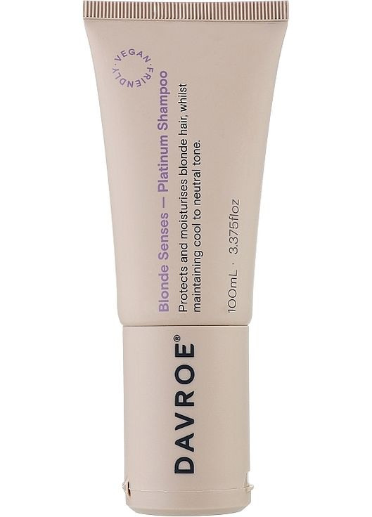 Тонуючий шампунь для світлого та сивого волосся Blonde Senses Toning Platinum Shampoo 100ml (1361815-31022544) Davroe (368655374)