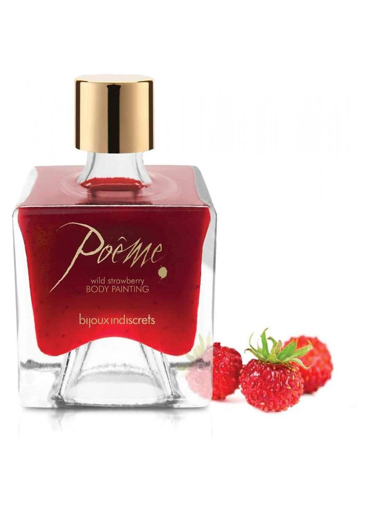 Съедобная краска для тела Bijoux Indiscrets Poеme - Wild Strawberry, 50 гр No Brand (303904474)