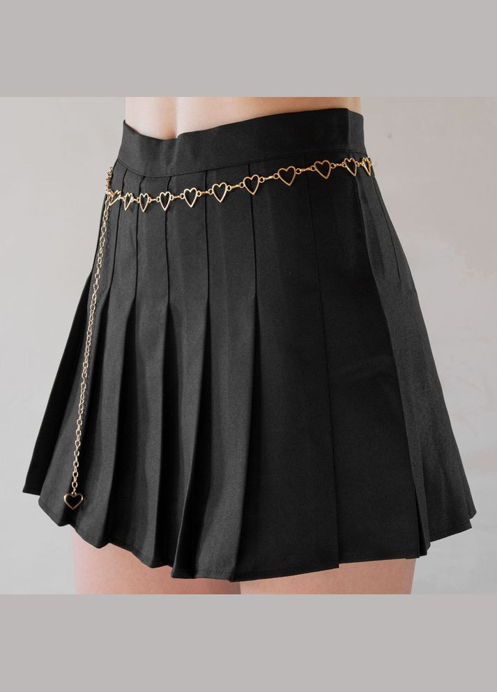 Цепочка с сердечками на ремень юбку джинсы золотистая No Brand (315401567)