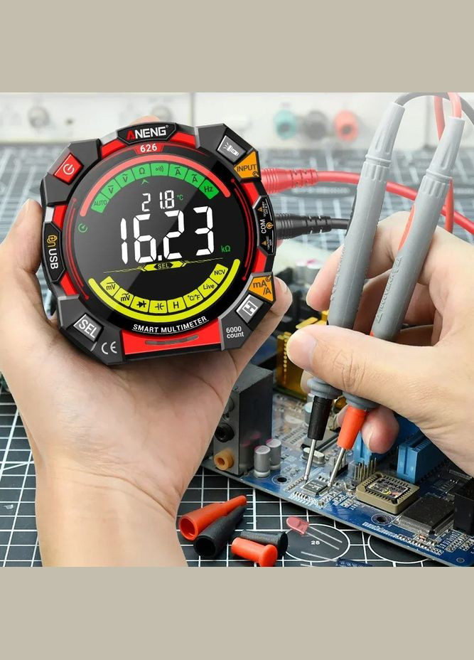 Портативний цифровий інтелектуальний мультиметр смарт тестер 626 Aneng (339671907)