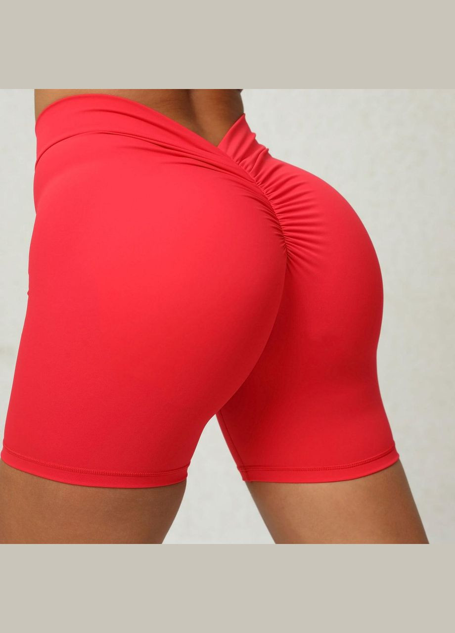 Шорты «Brazilian» с V-поясом и эффектом пуш-ап, красного цвета, размер S Trends (330245399)