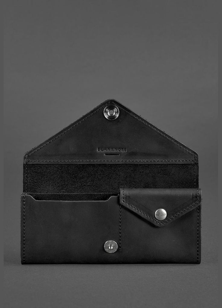 Жіночий шкіряний гаманець Керрі 1.0 чорний Crazy Horse (A-026567) BlankNote (328444979)