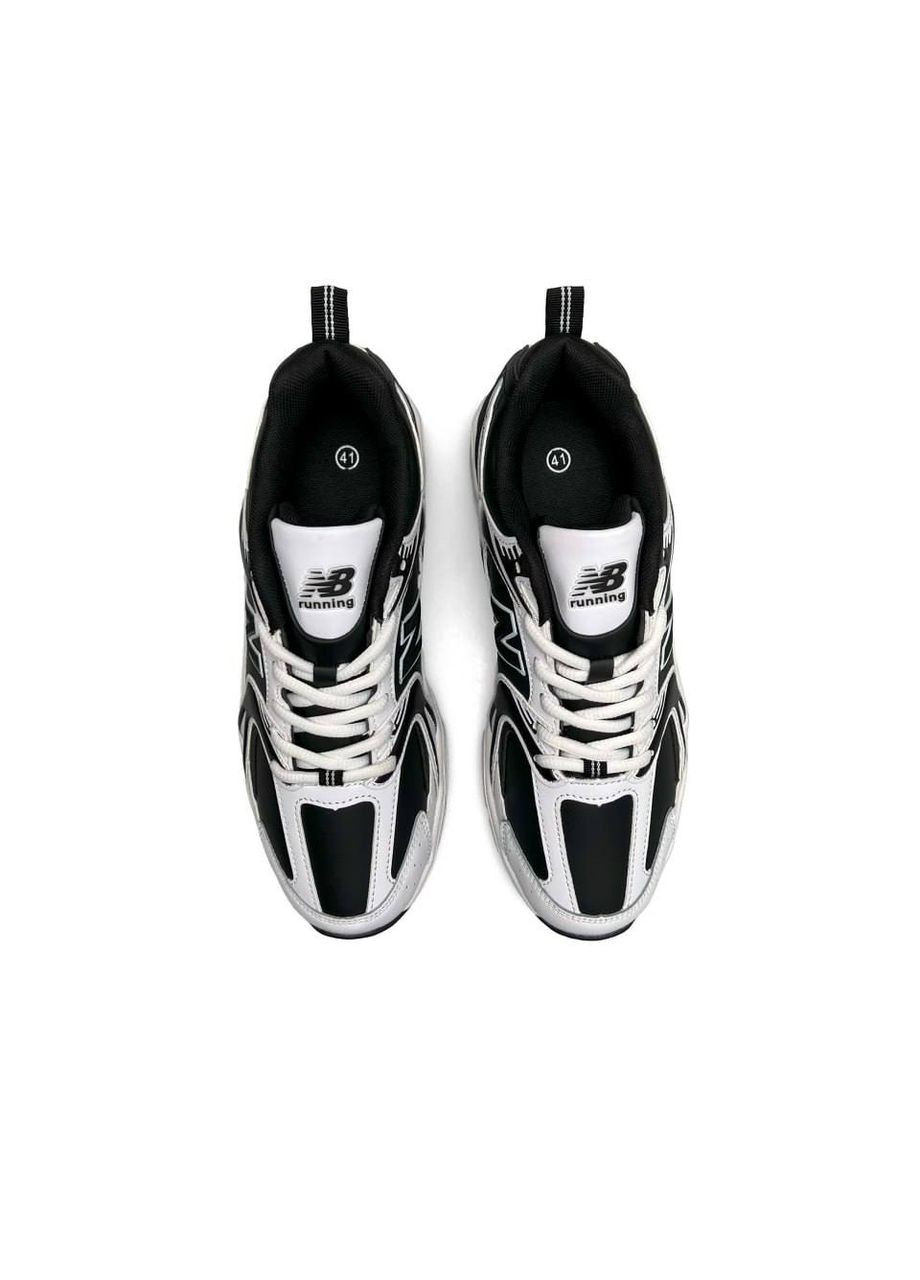 Черно-белые демисезонные кроссовки мужские, вьетнам New Balance 530 M White & Black