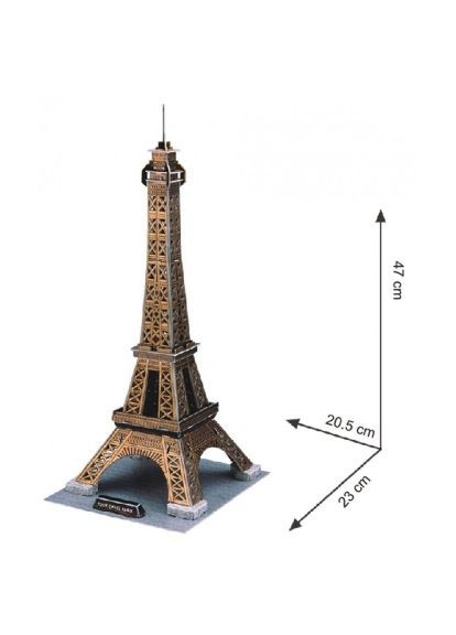 Пазл Cubic Fun Трехмерная головоломка-конструктор Эйфелева Башня (C044h) CubicFun Тривимірна головоломка-конструктор Ейфелева Вежа (366157862)