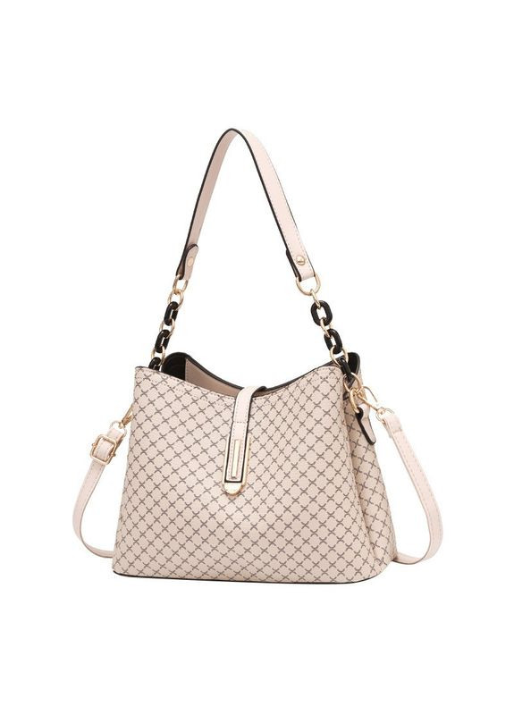 Жіноча сумка 6019 крос-боді біла на ремінці No Brand (307173559)