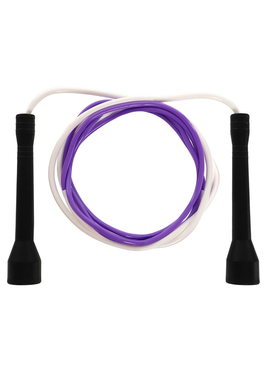 Скакалка з PVC жгутом (l-2,8м, d-4,8мм, Фіолетовий-білий) (FI-8634_Фіолетовий-білий) SP-Sport (361434651)