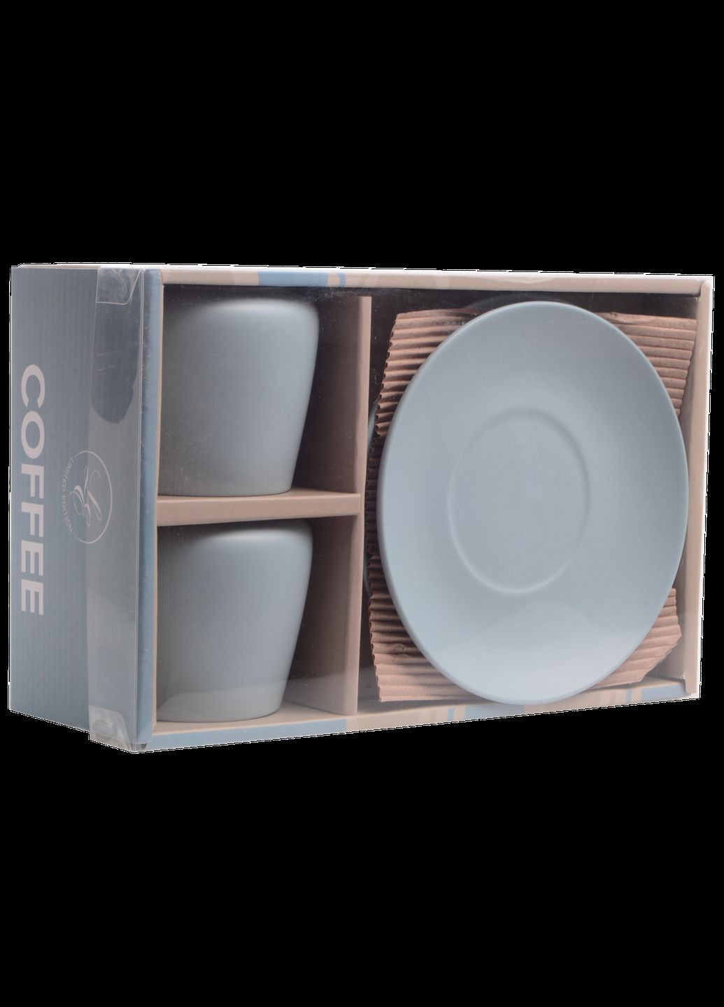 Набір чашок Morning Coffee 2х240 мл з блюдцями порцеляна (RX-N24704) Limited Edition (337128364)