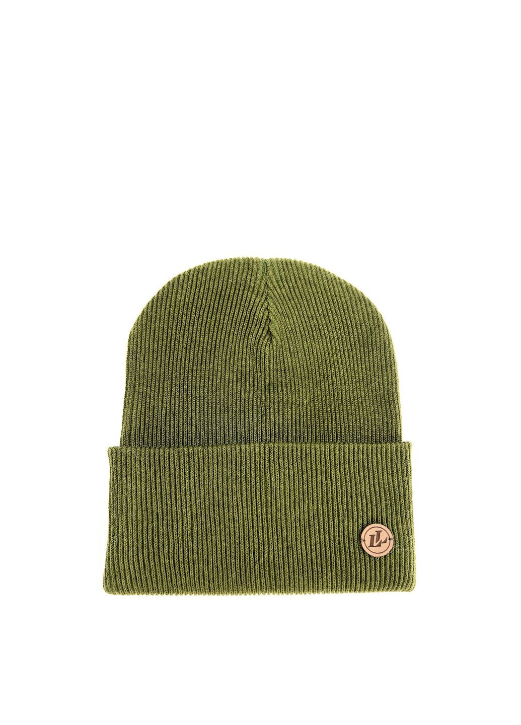 Шапка біні чоловіча бавовна хакі ТІММІ 291-140 LuckyLOOK 291-140M (322790174)
