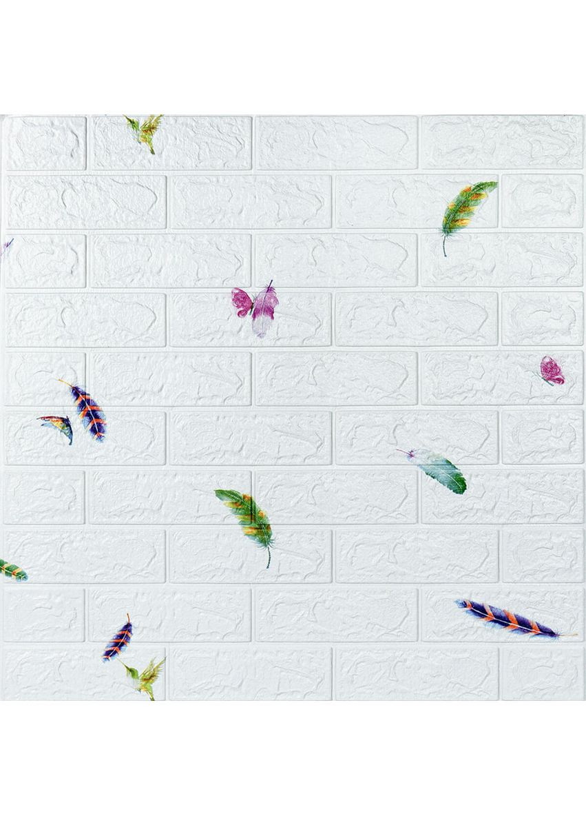 Панель 3D 700х770х3мм Пір'я SW-00001969 Sticker Wall (362095003)