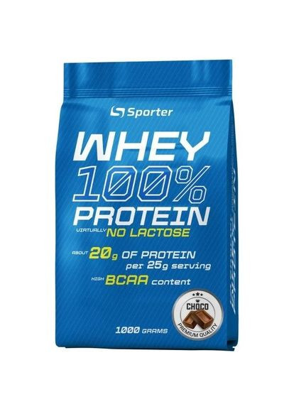 Протеїн Whey 100% Protein lactose free 1000 g (Шоколад) Sporter (284282933)