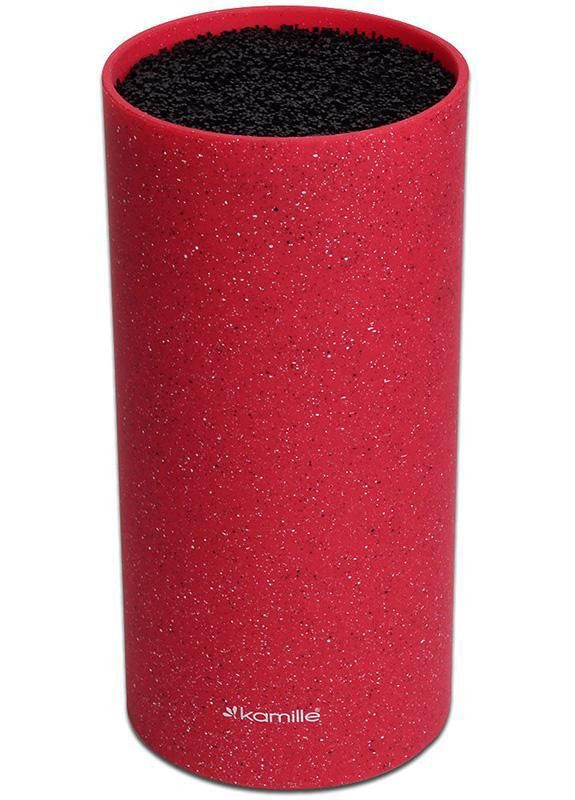 Колода для ножів Brash Stand 22см пластикова кругла Kamille (330018361)