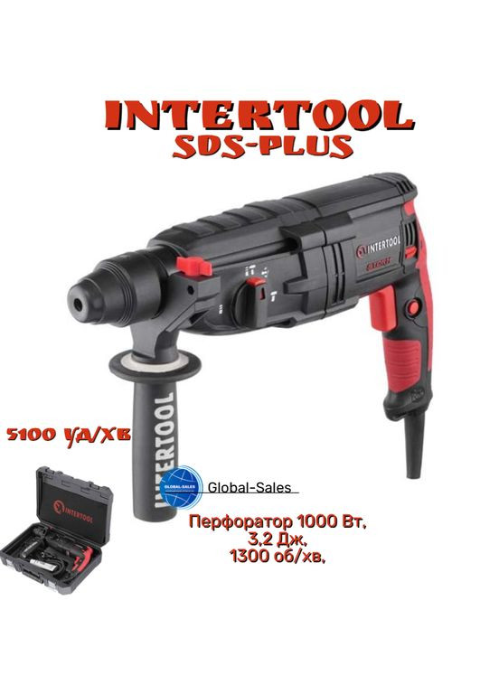 Перфоратор прямий 1000 Вт Storm (WT-0170) Intertool (335048690)