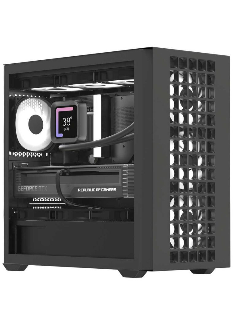 Корпус D302A-G-BK-v1 (ACCS-DS04043.11) Black без БЖ Aerocool (342330969)