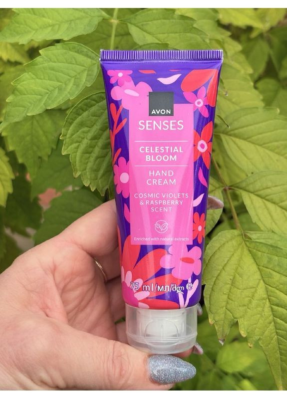 Avon Зволожувальний крем для рук Care «Небесне сяйво» з ароматом космічної фіалки та малини, 75 мл — Крем, (365812987)