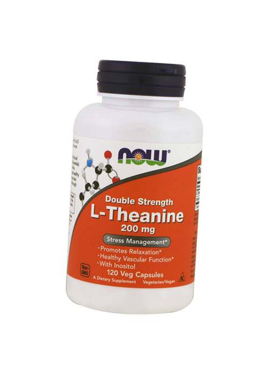 L-Теанін подвійної сили L-Theanine 200 120вегкапс Now Foods (285794443)