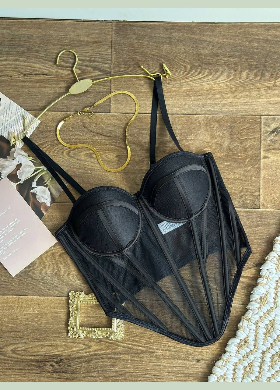 Трендовий топ-бюстьє з сіточкою Vakko (327141846)