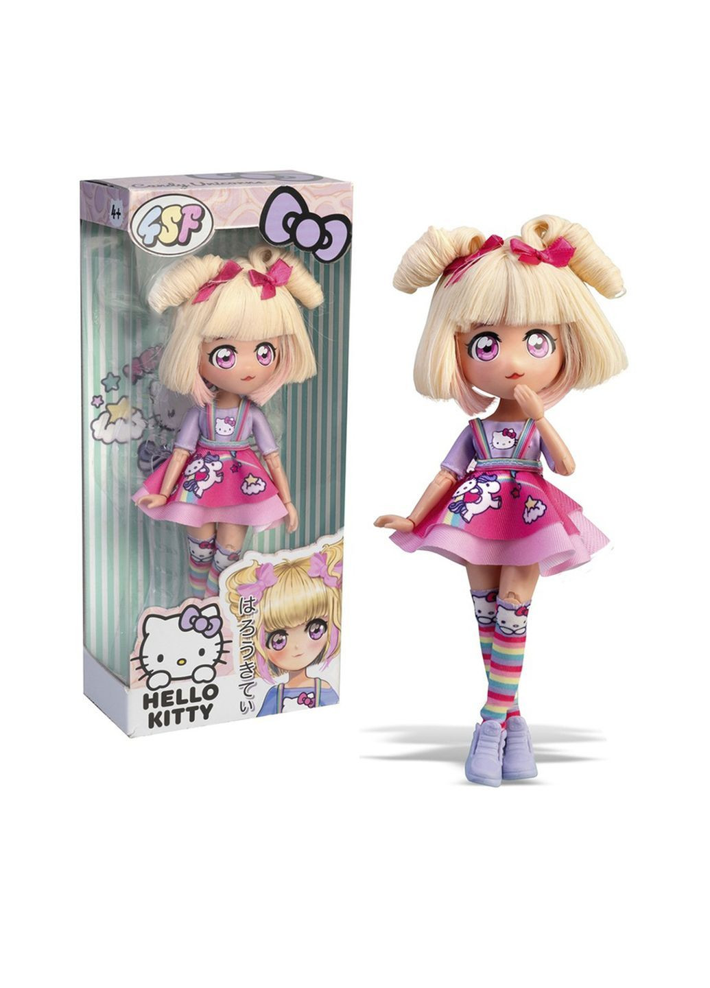 Кукла 4SF MANGA DOLLS серии "Hello Kitty" – КОНФЕТКА-ЕДИНОРОГ цвет разноцветный ЦБ-00288924 No Brand (370372898)