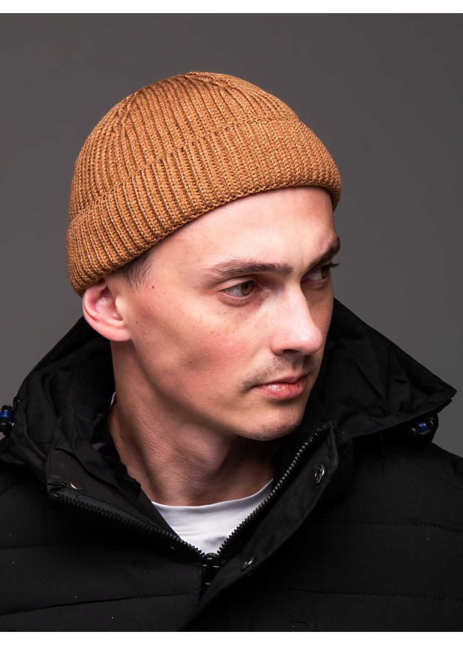 Шапка мужская докер плотная вязкая No Brand (366277430)