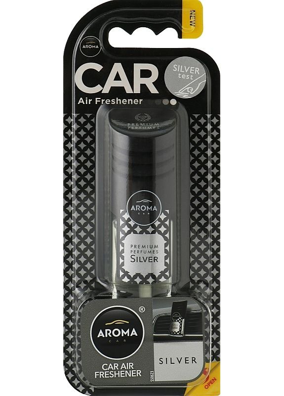 Ароматизатор рідкий "Silver" для авто Prestige Vent 10.5g (2-946943) Aroma Car (369793016)