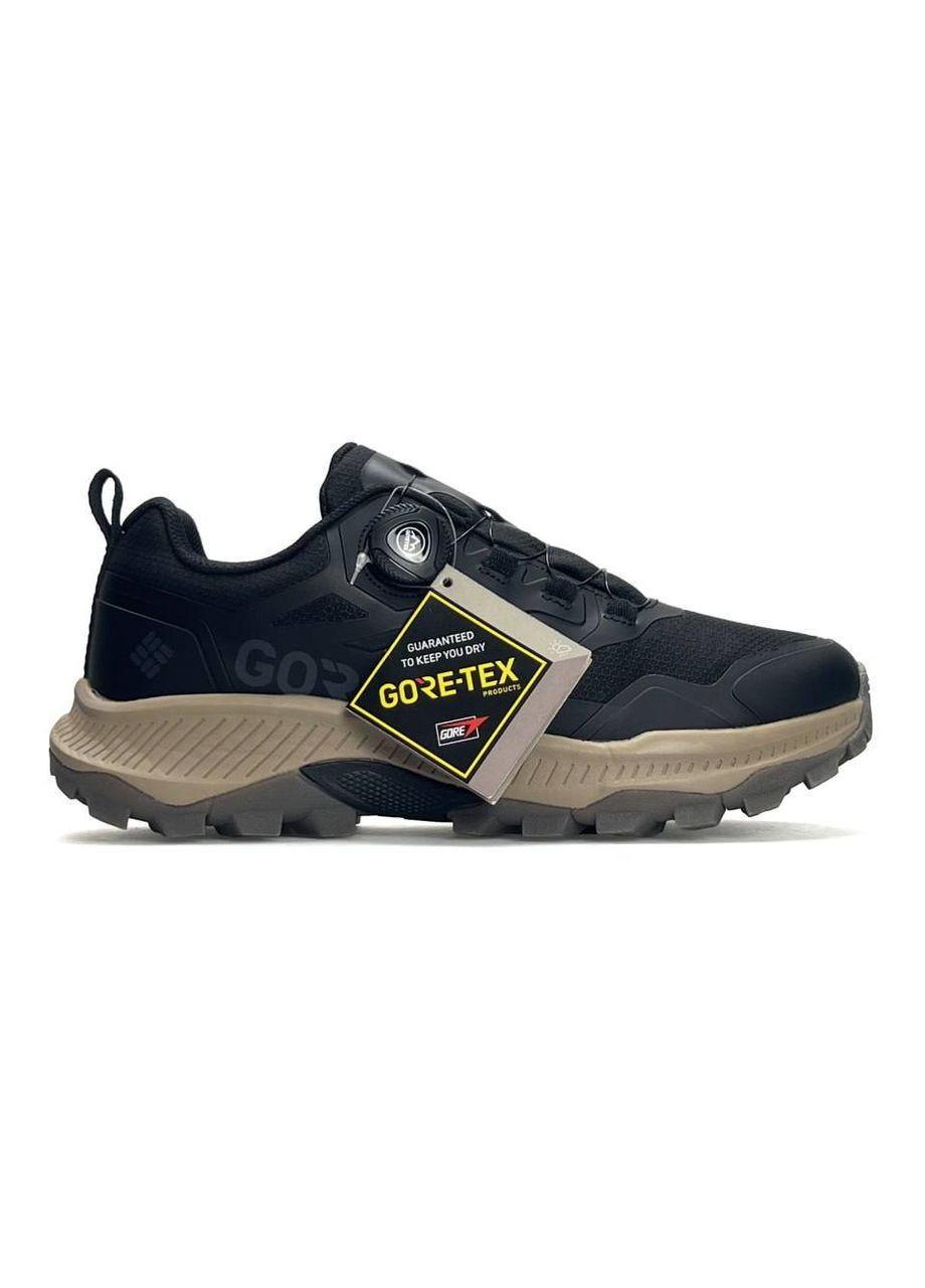 Чорні Осінні кросівки чоловічі columbia No Brand BOA GTX Black Beige