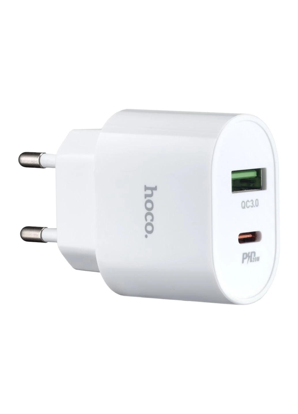 МЗП C95A Lineal PD20W + QC3.0 charger ( EU ) White Hoco (297453079)