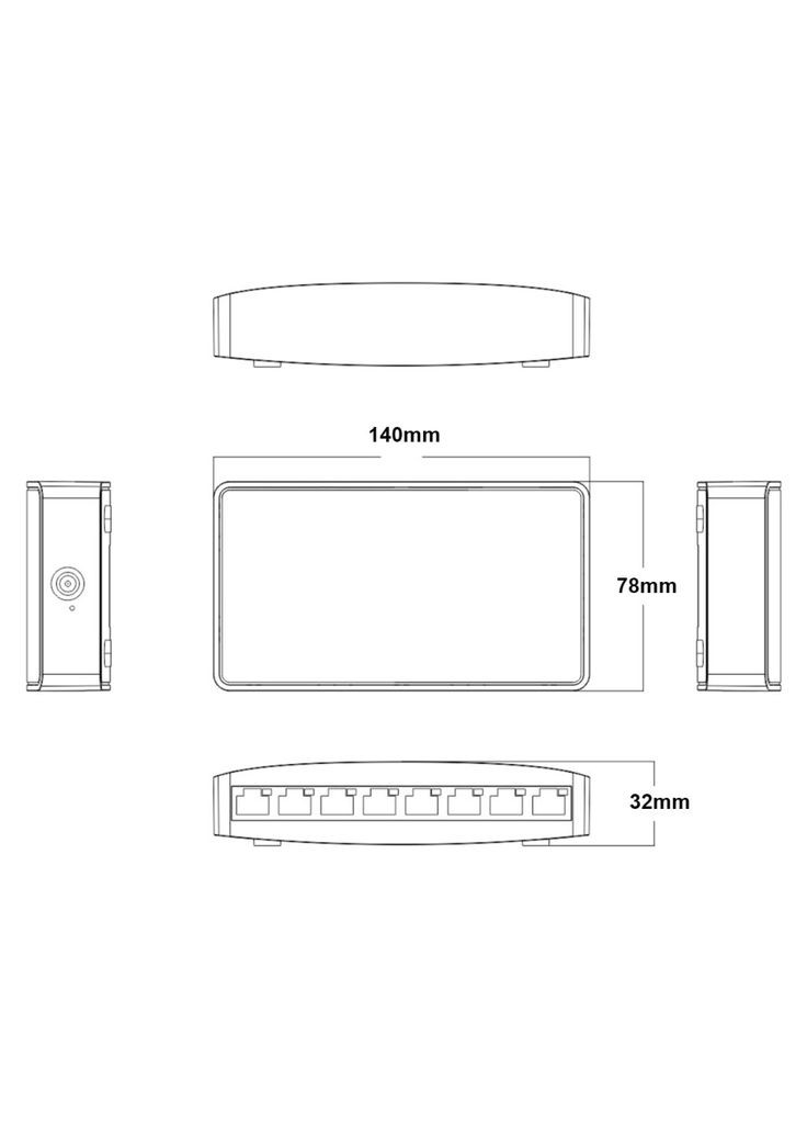 Коммутатор сетевой ONVH3008S ONV (301089194)
