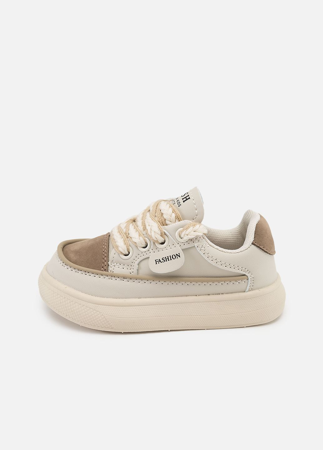 Бежеві кеди для дівчинки колір бежевий цб-00256063 Bessky