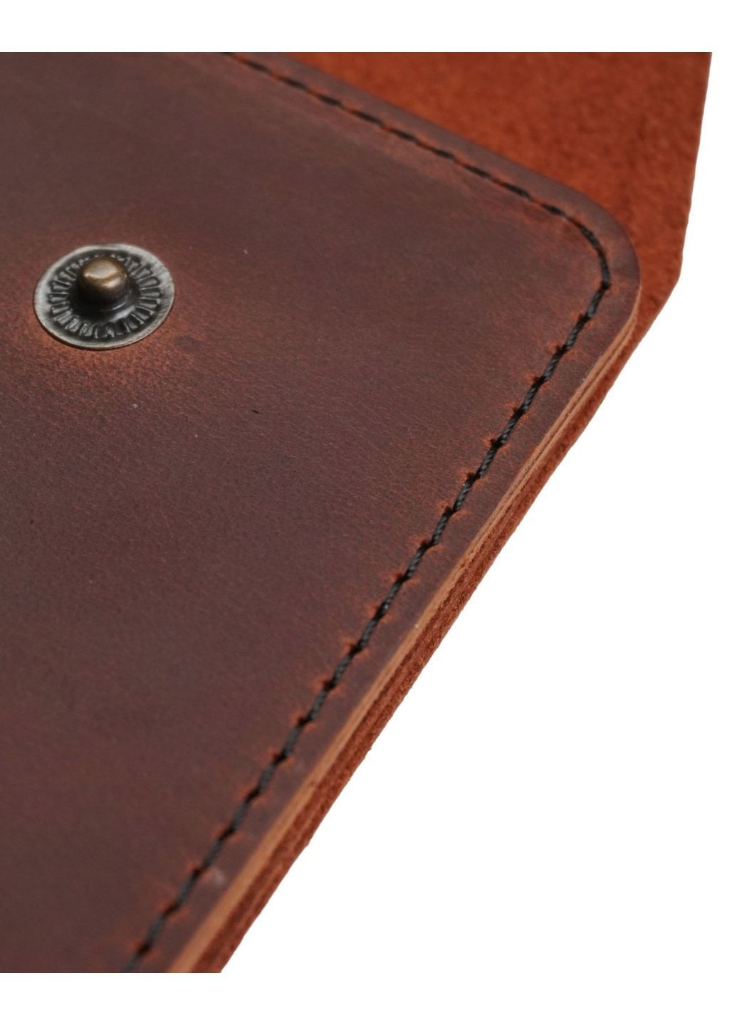 Шкіряний Затискач для грошей з Монетницею, Рудий Crazy Horse M-04 No Brand (364550773)