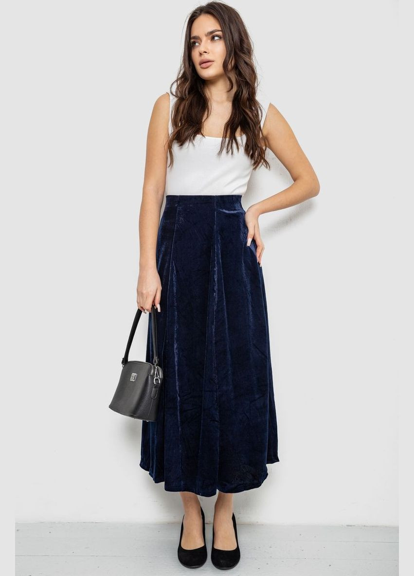 Синяя праздничный юбка бархатная годе Ager
