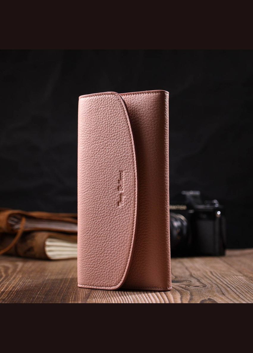 Жіночий гаманець з монетницею на блискавці з натуральної шкіри 21963 Tony Bellucci (306881284)