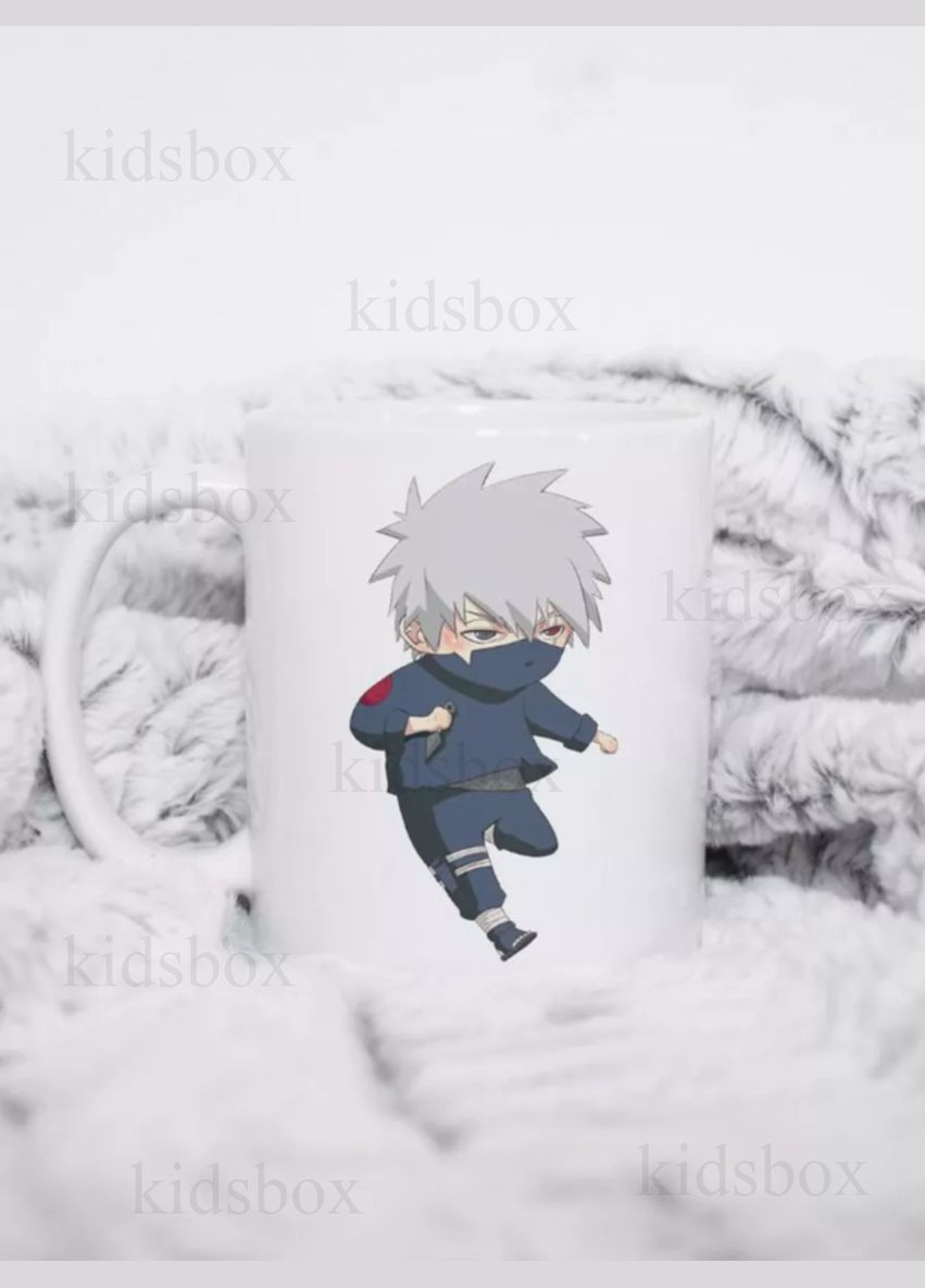 Кружка Наруто Какаші з принтом керамічна чашка Naruto 330 мл Uk_90 Shantou (316390258)