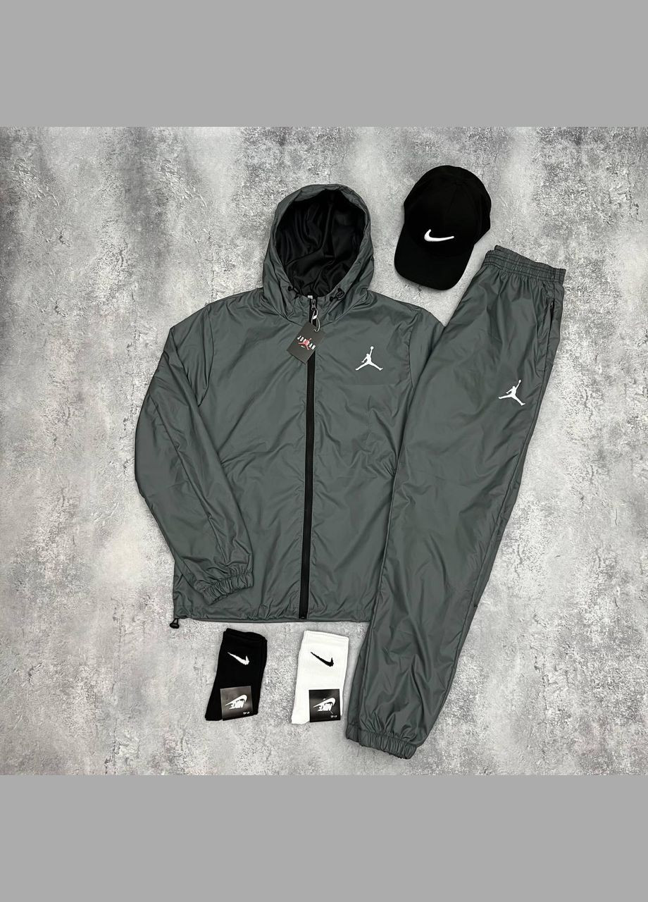 Стильний спортивний костюм Jordan + кепка сірий Freedom (324026064)