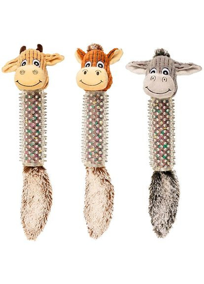 Мягкая игрушка для собак Cow/Horse/Donkey Spines 16х45 см (5400585043556) Flamingo (279569344)
