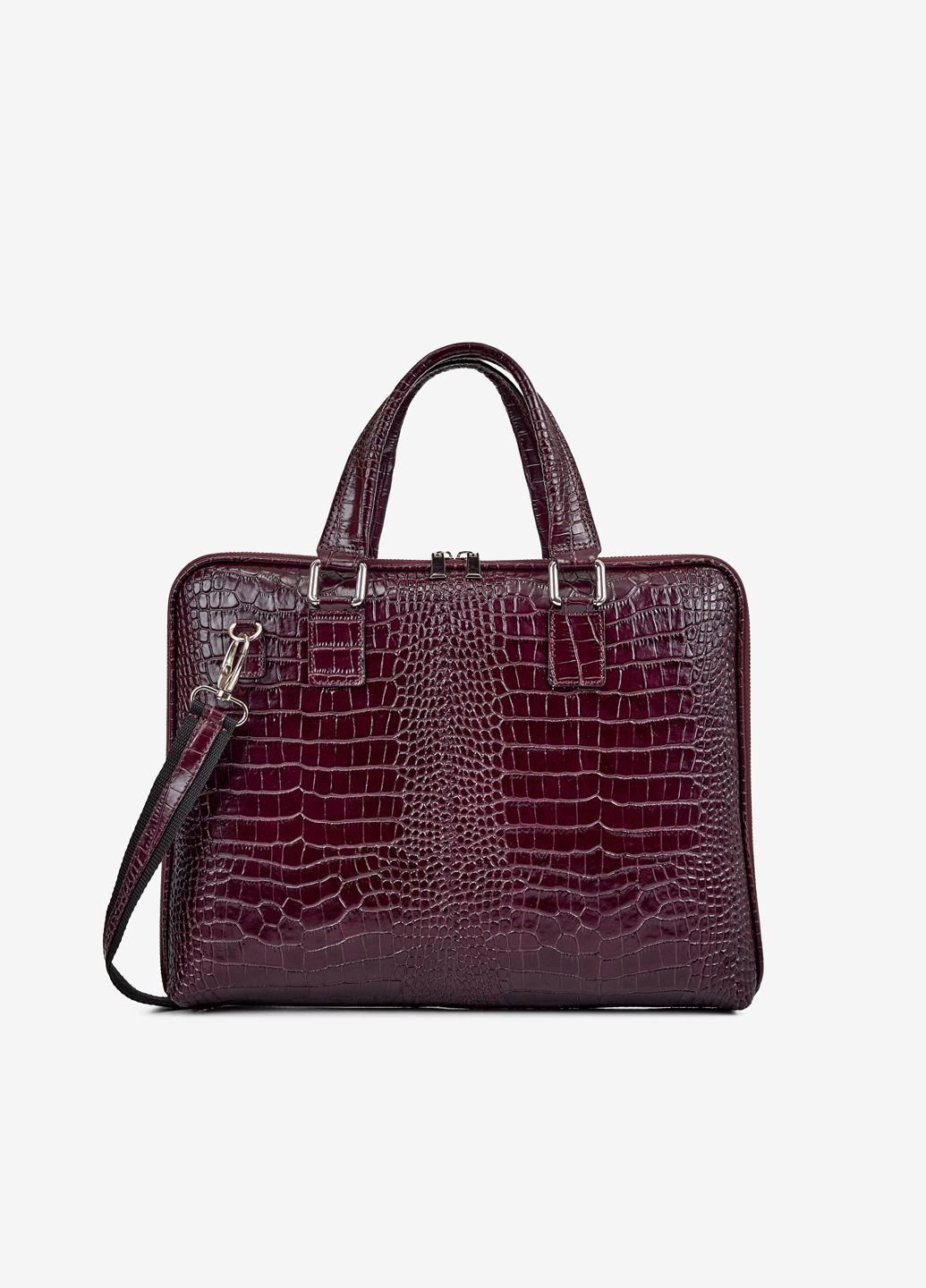 Сумка для ноутбука жіноча шкіряна велика на блискавці Briefcase Regina Notte (371721945)