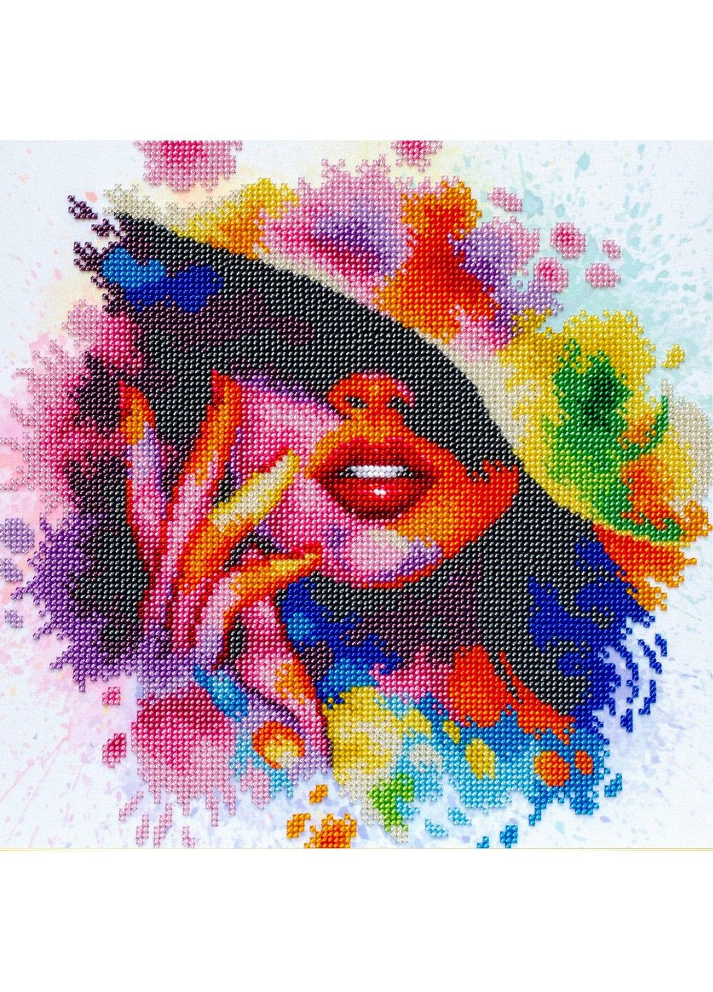 Набор для вышивки бисером Женский портрет красавица девушка 25х25 см ТН-1262 No Brand (333164862)