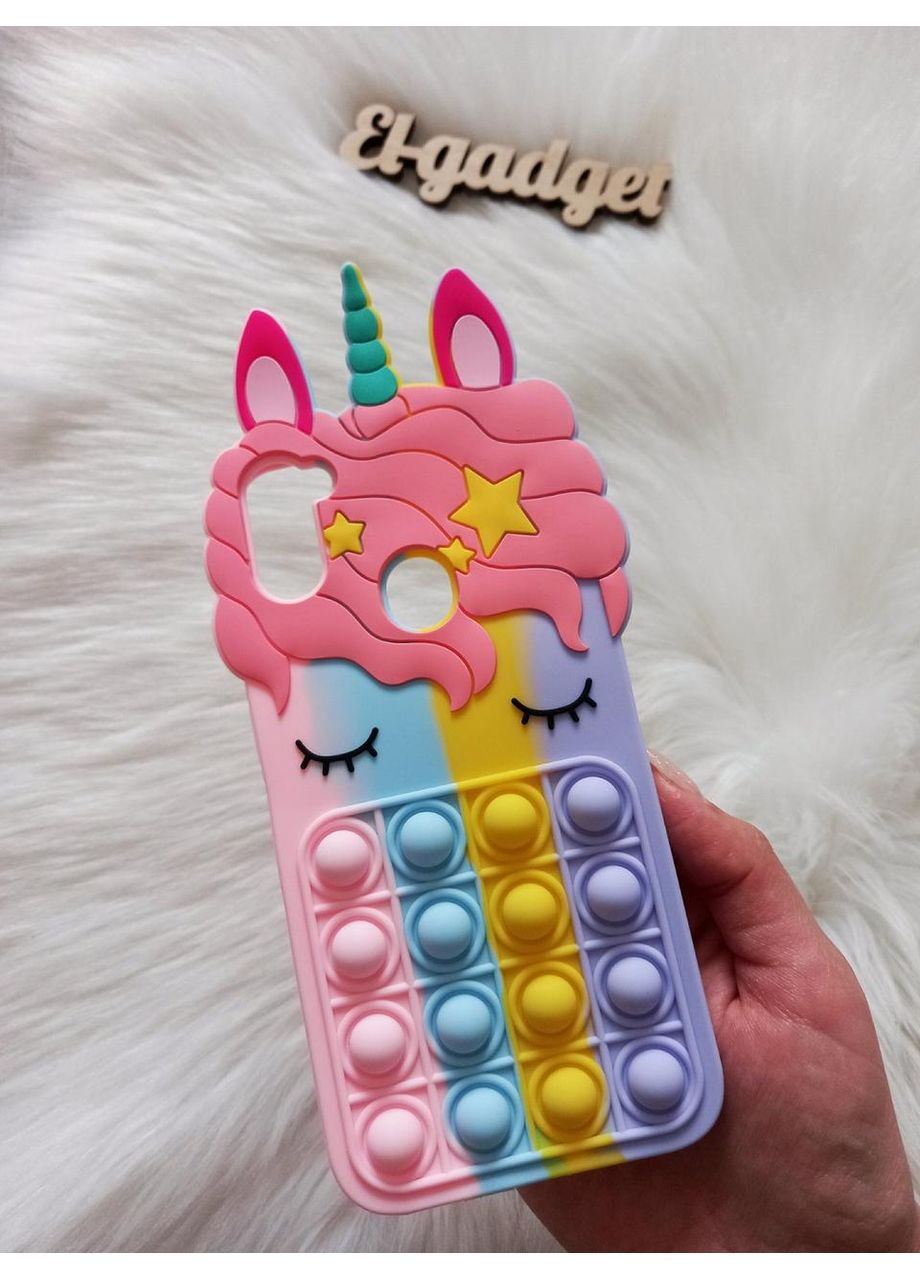Чехол Pop it для M11 (M115) Единорог Попит антистресс силиконовый детский радужный Samsung (360896787)