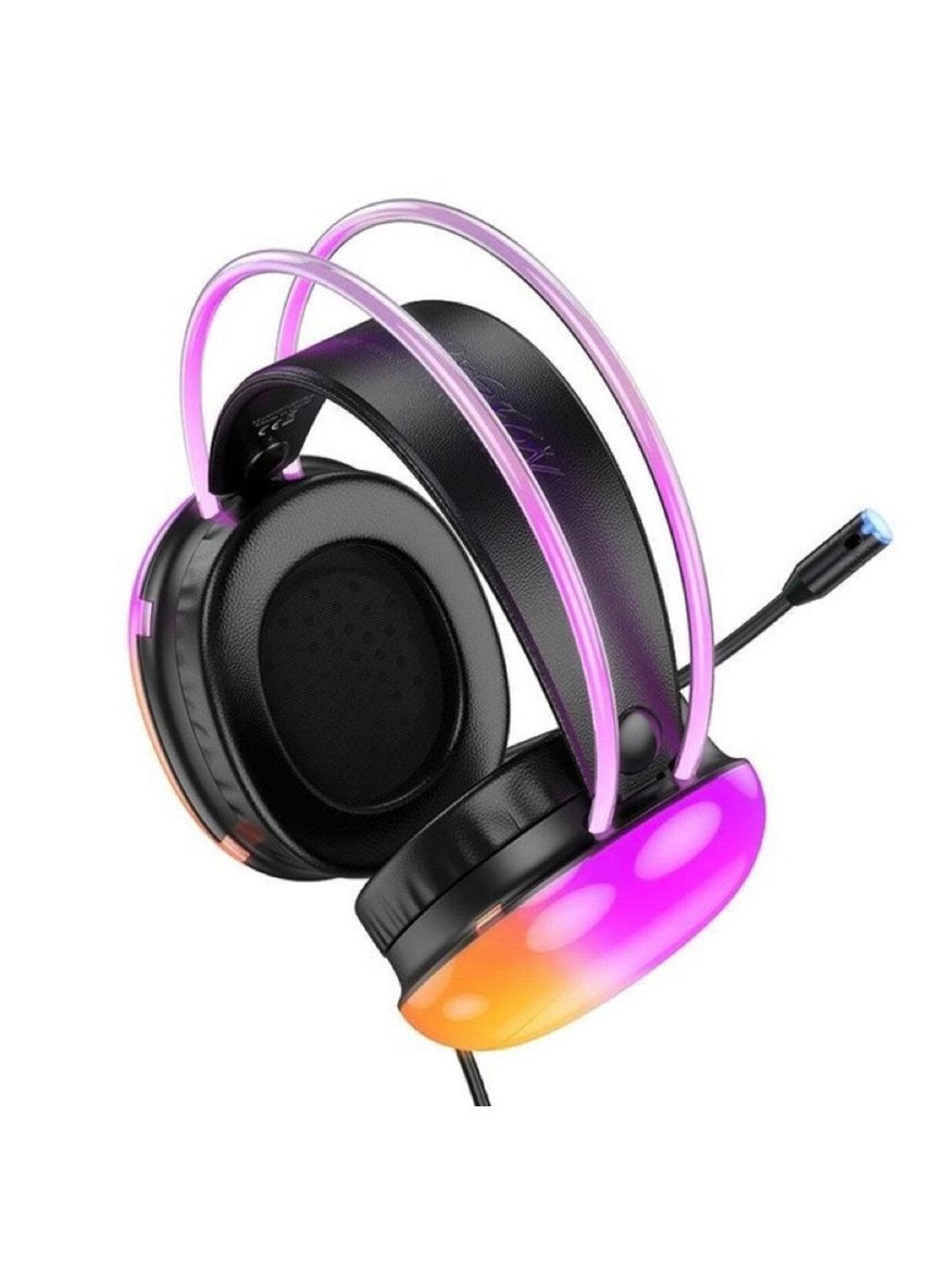 Наушники W109 Plus Rich USB7.1 channel gaming headphones Black Hoco (353497690)