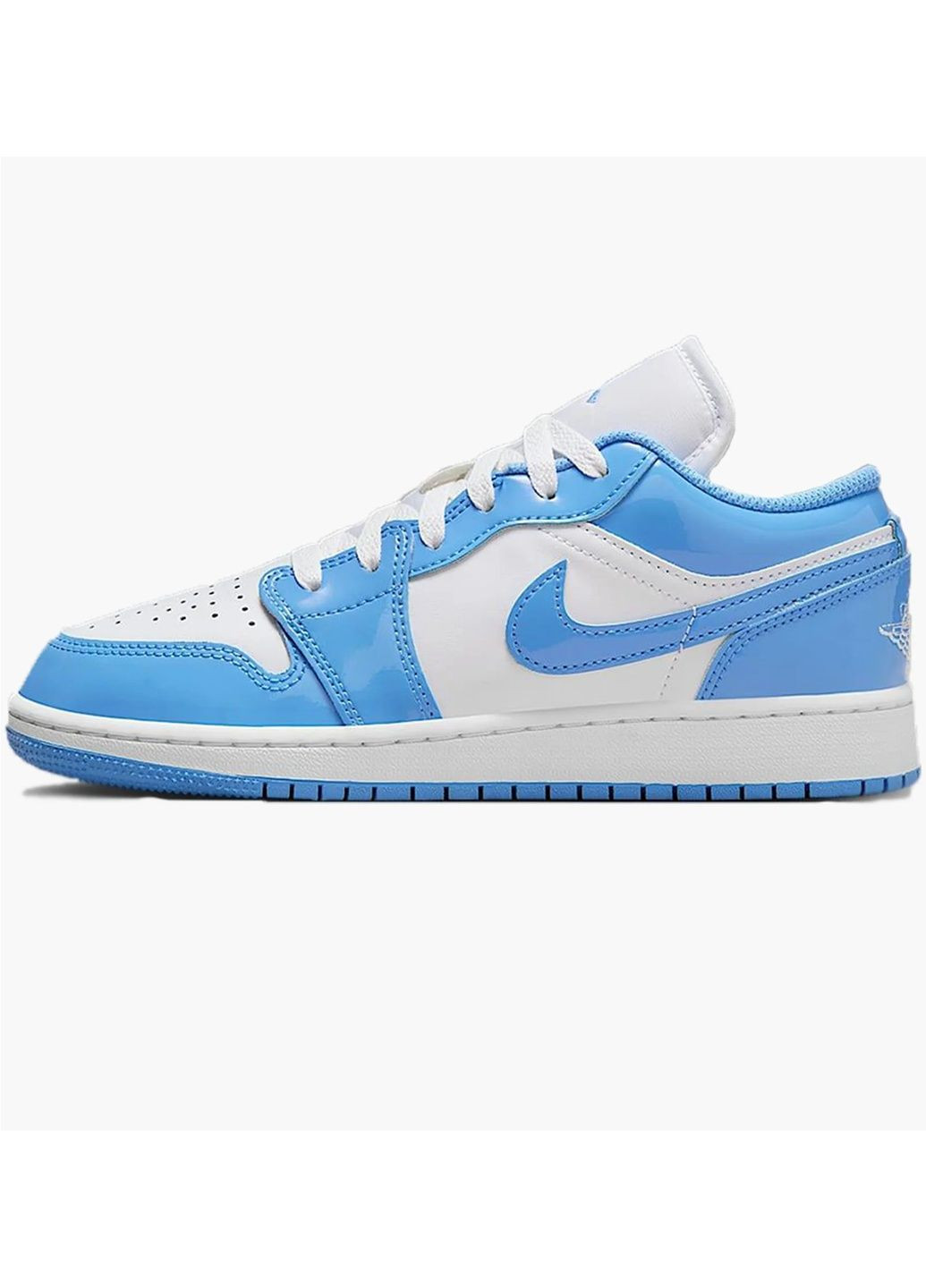 Белые кроссовки мужские 1 low se blue/white Air Jordan