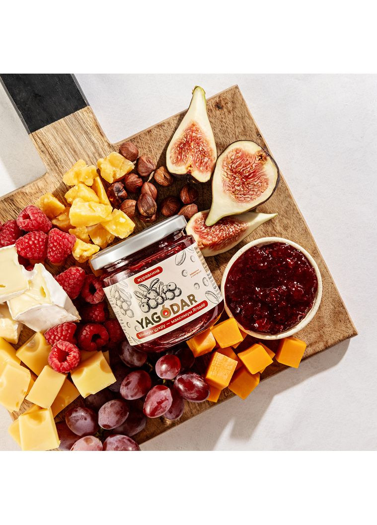 Джем с низким содержанием сахара Клюква 210 г (2206913193) YAGODAR (361784871)