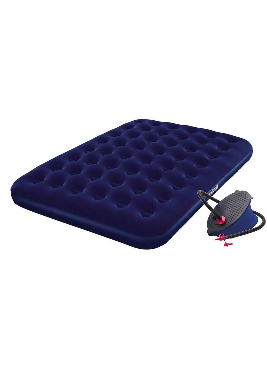 Надувний матрац Pavillo 67003-3 (матрац 67003, ножний насос 69611). Двомісний 152 х 203 х 22 см Bestway (300374396)