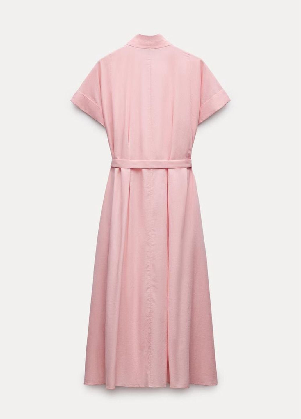 Светло-розовое праздничный, коктейльное, повседневный, вечернее, кэжуал, деловое, пляжное платье Zara